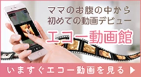 ママのお腹から初めての動画デビューエコー動画館